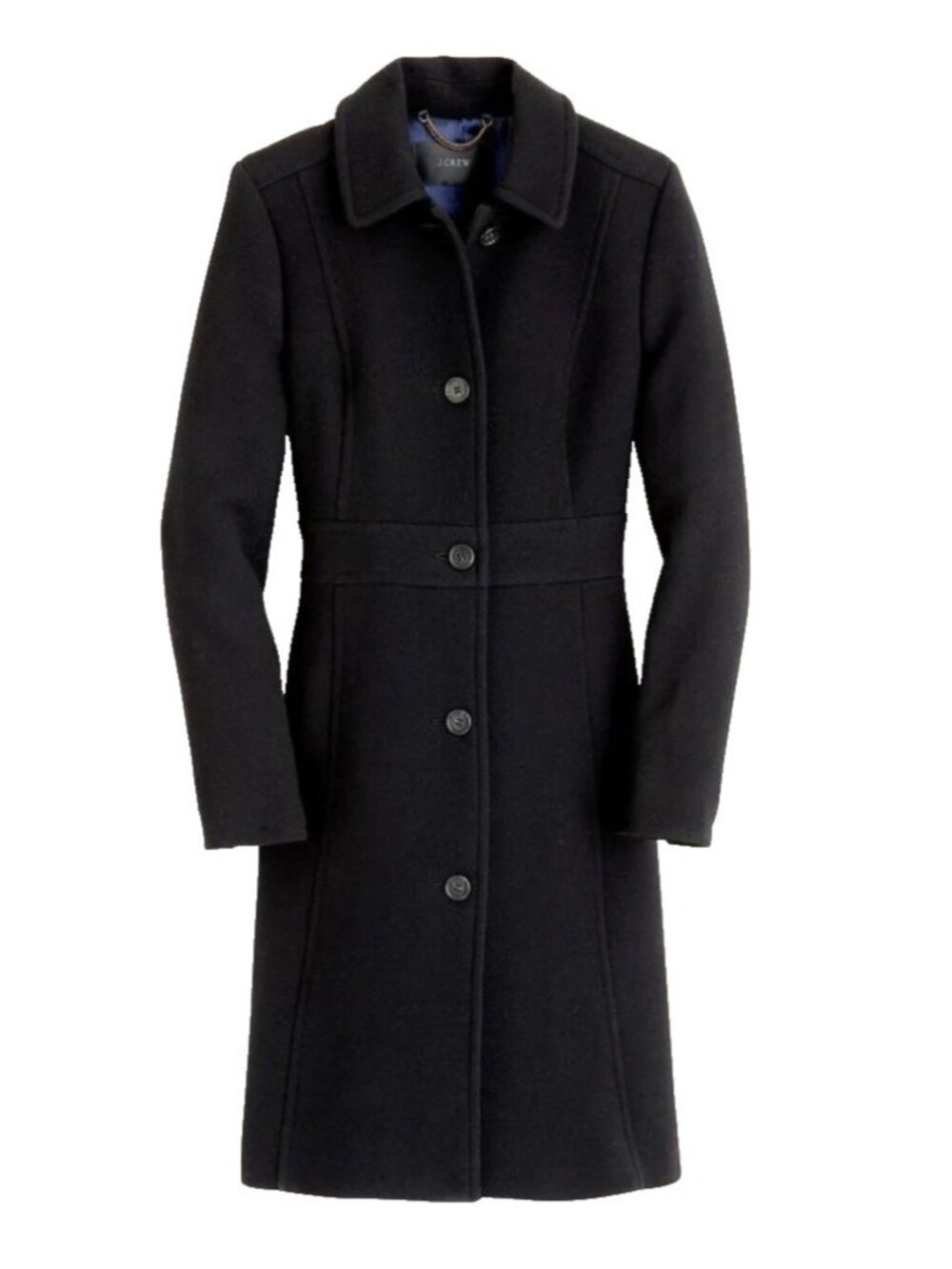 NWT J.Crew Classic Lady Day Coat in Black Italian Doublecloth Wool Thinsulate 6 - Picture 3 of 8